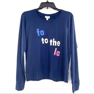 Jenni sleep pajama Top-Navy Small